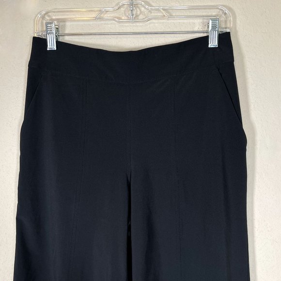 Athleta Greenwich Gaucho Culotte Black Size 8 Lightweight Wide Leg - Picture 4 of 9